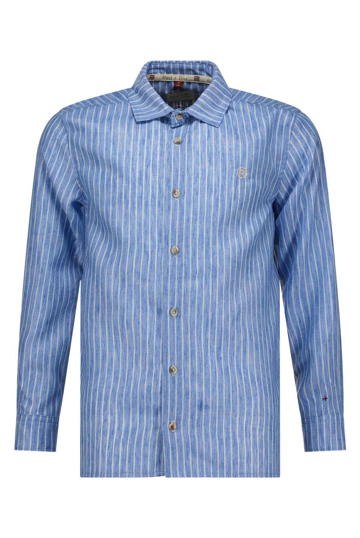Otto Hemd blauw linnen