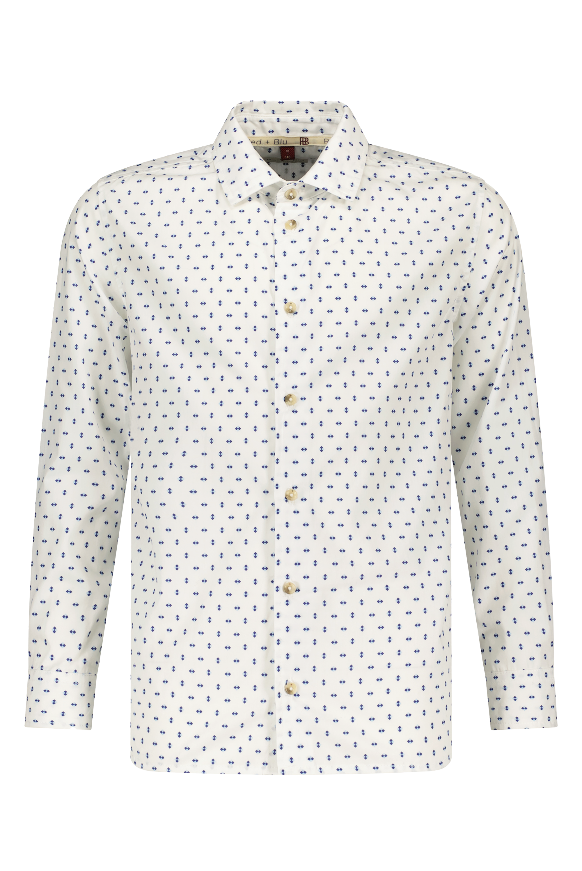 Oscar Hemd wit/blauw