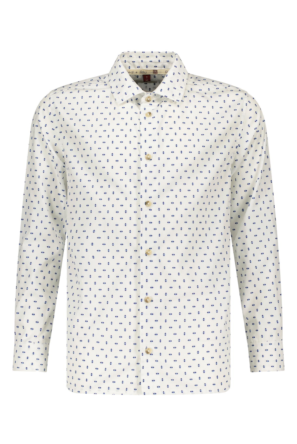 Oscar Hemd wit/blauw