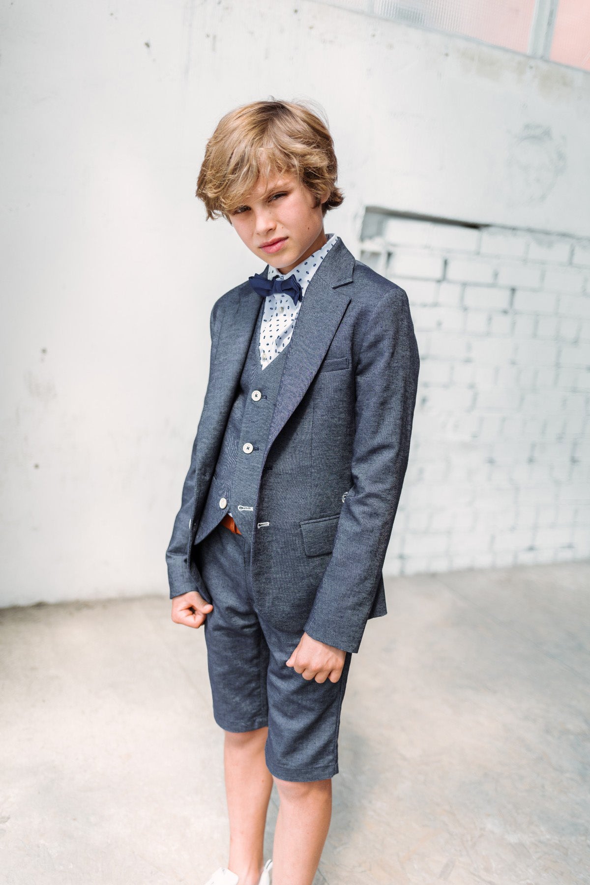 Oscar Hemd wit/blauw