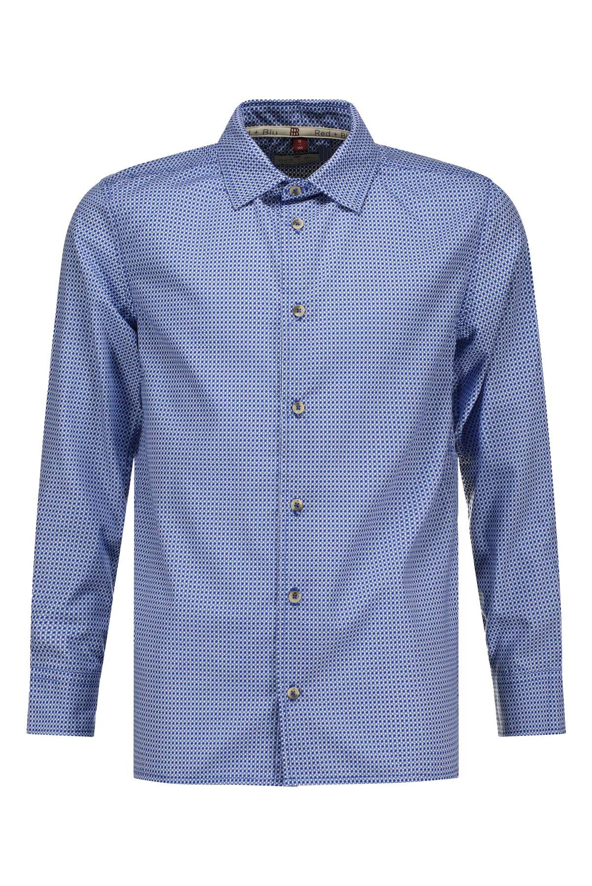 Otto Hemd print blauw