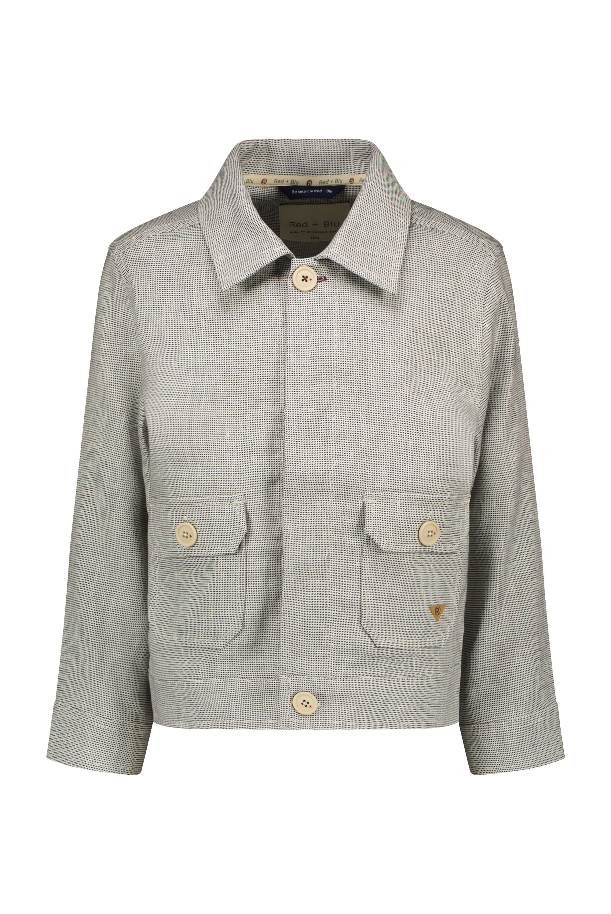 Job jacket gemeleerd navy