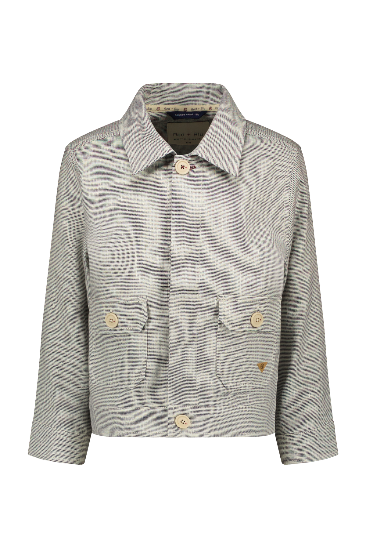 Job jacket gemeleerd navy