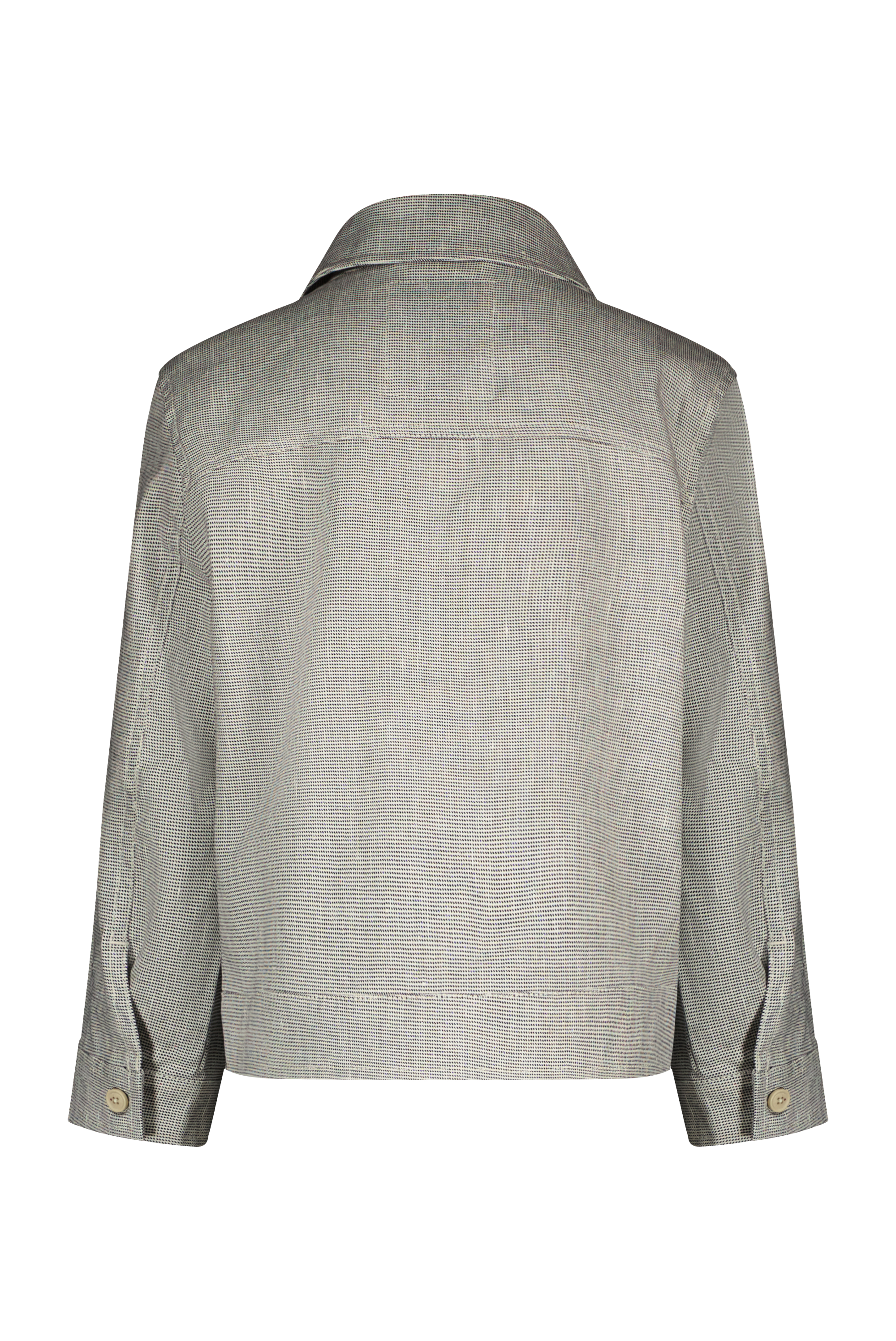 Job jacket gemeleerd navy