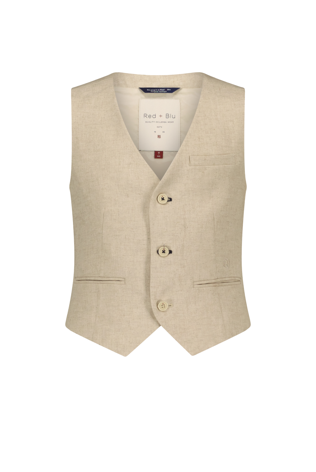 Gabe Gilet natural linnen