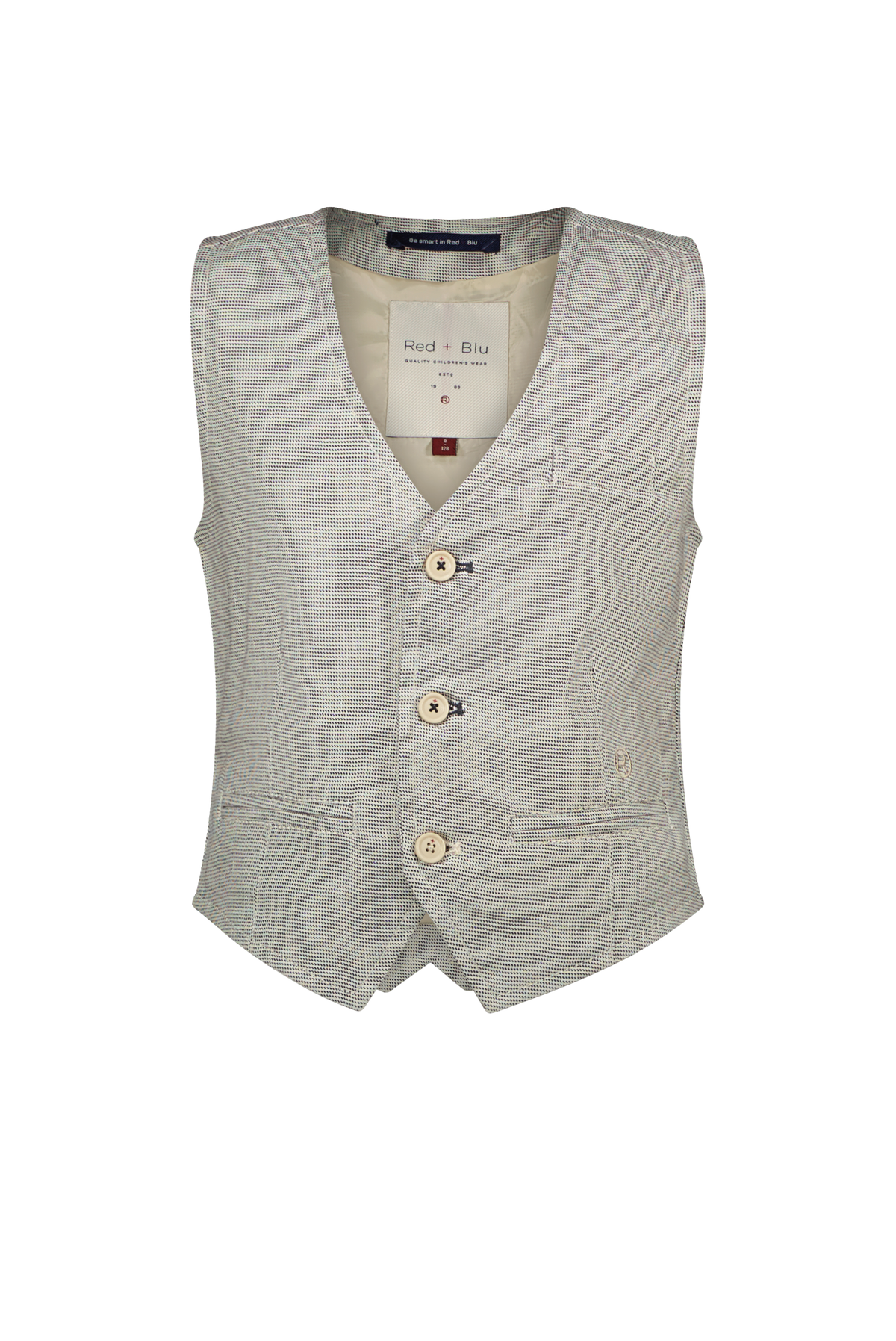Gillis Gilet gemeleerd blauw
