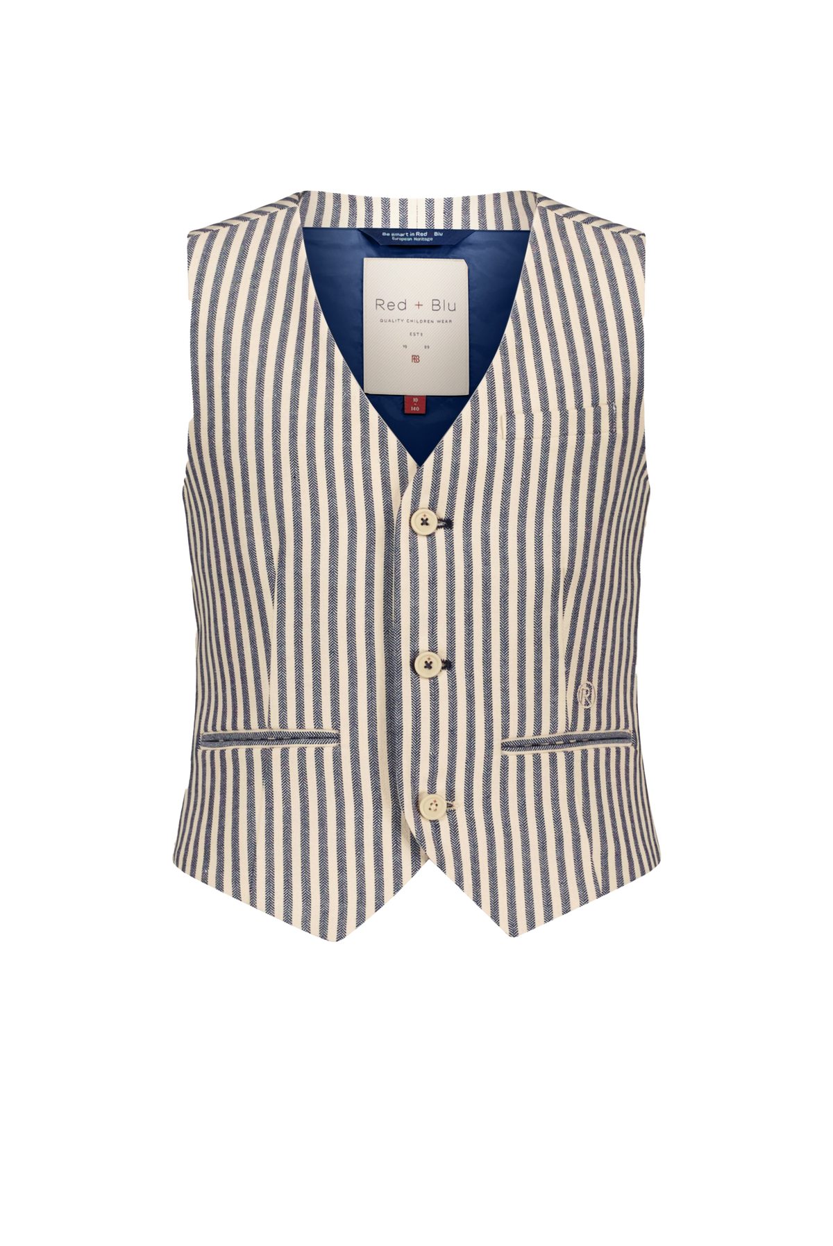 George gilet navy/wit streep