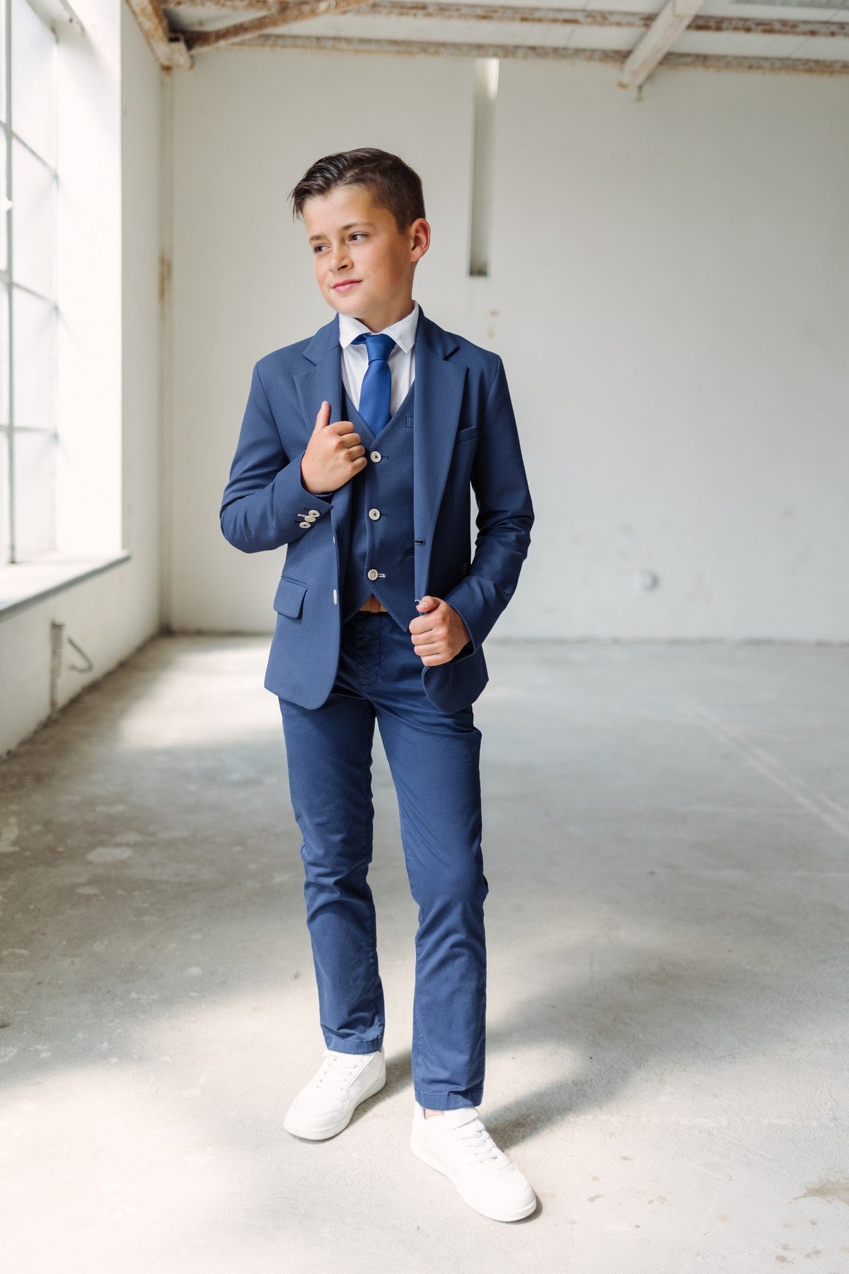 Thomas chino blauw