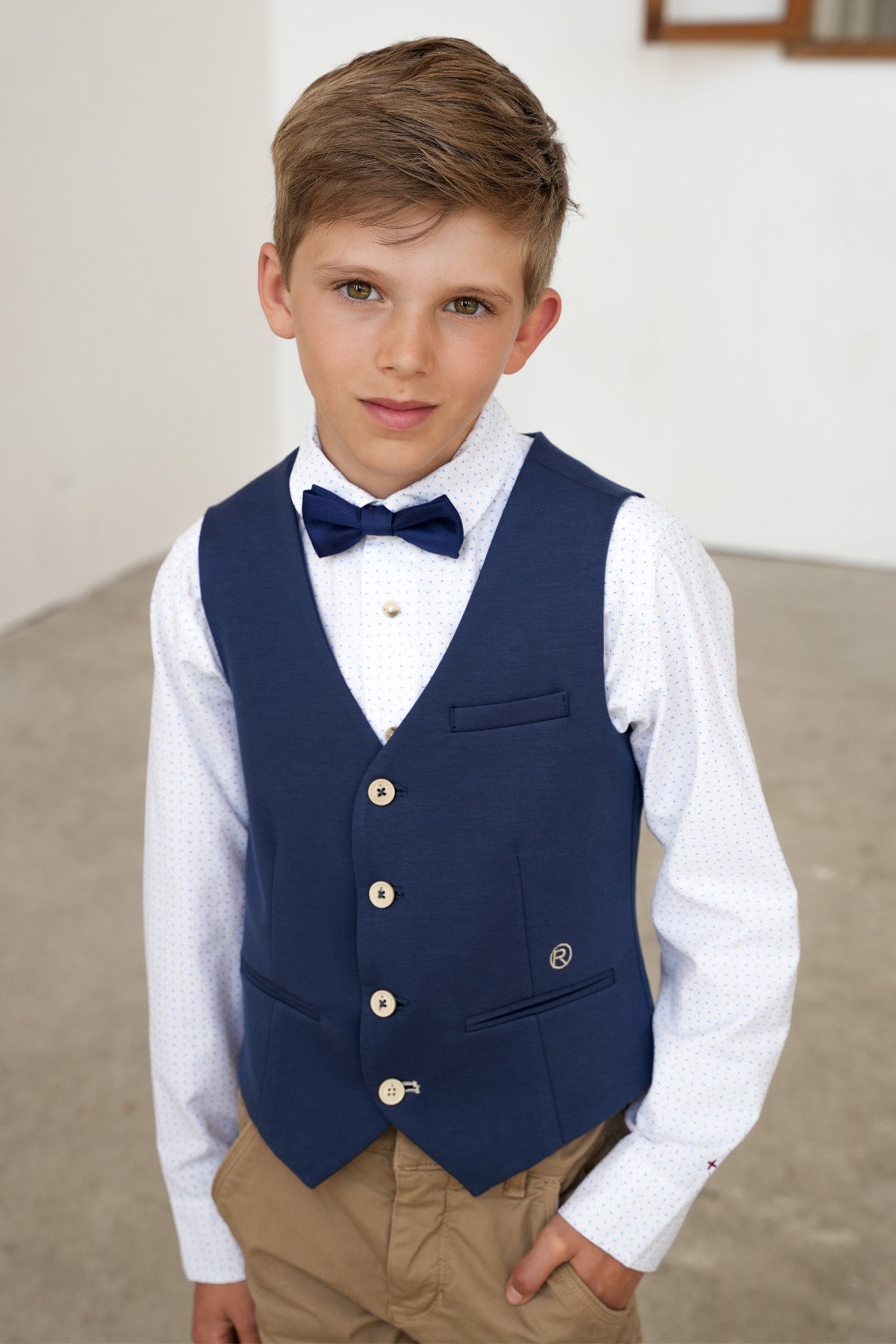 Oliver overhemd fun blauw ao print