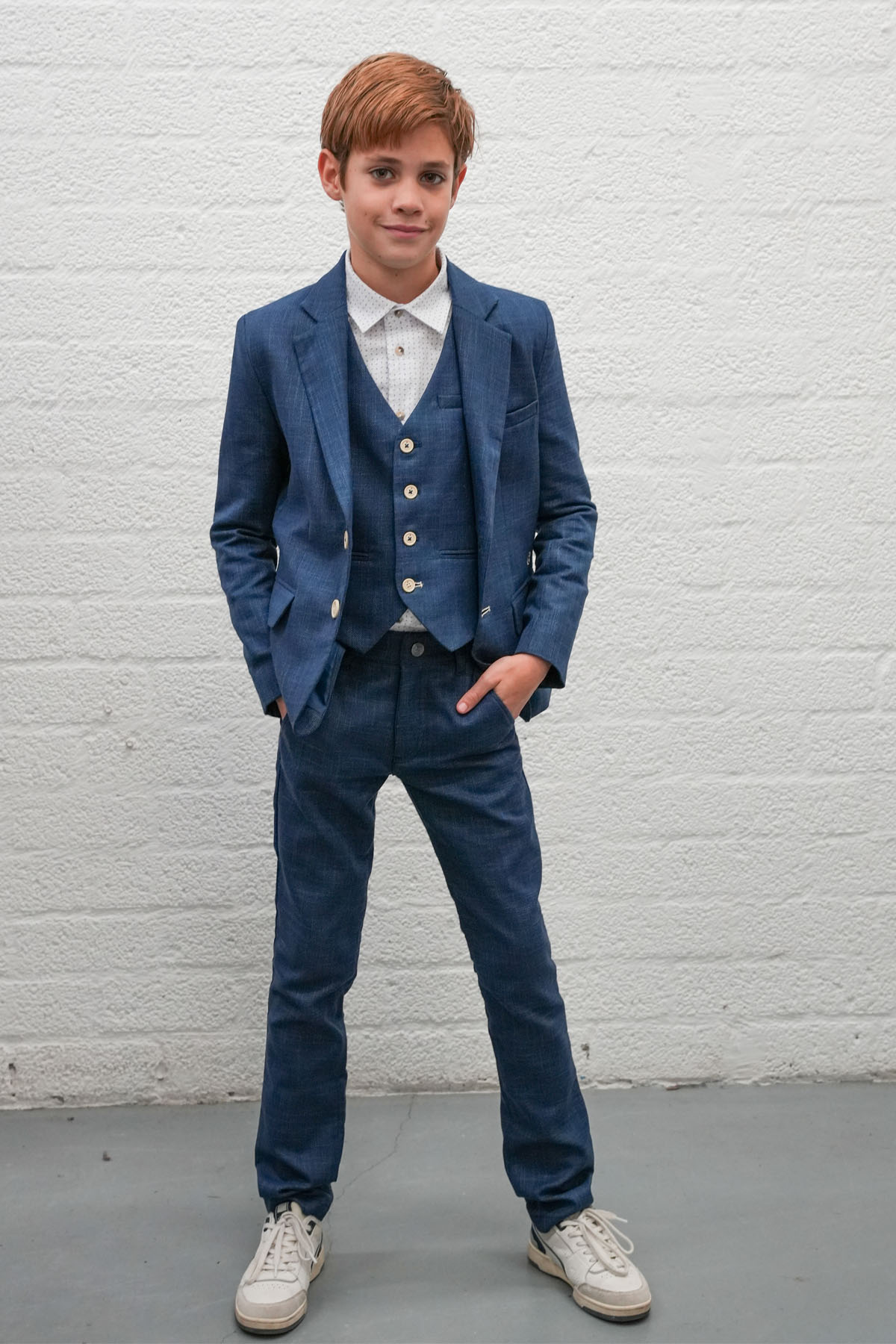 Oliver Hemd fun blauw ao print
