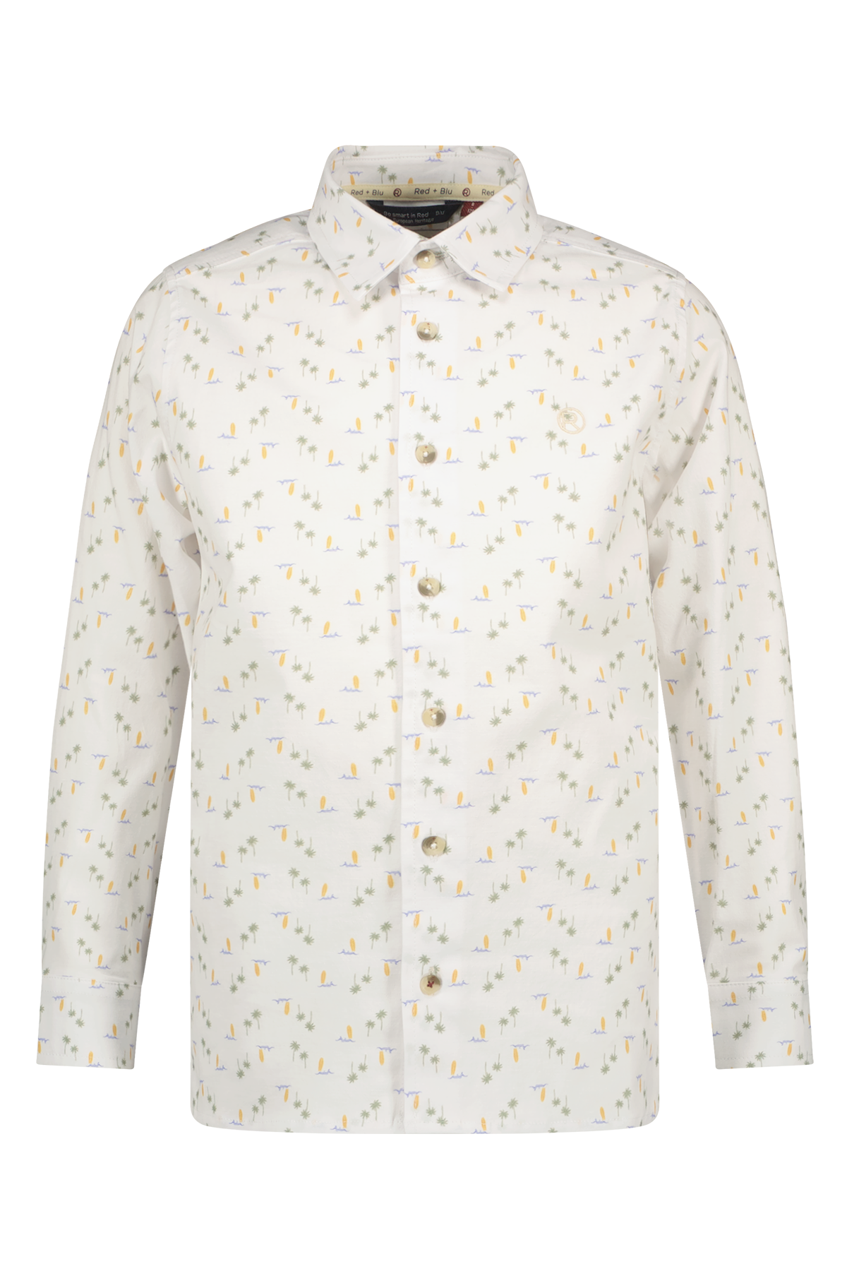 Oliver overhemd fun palm ao print