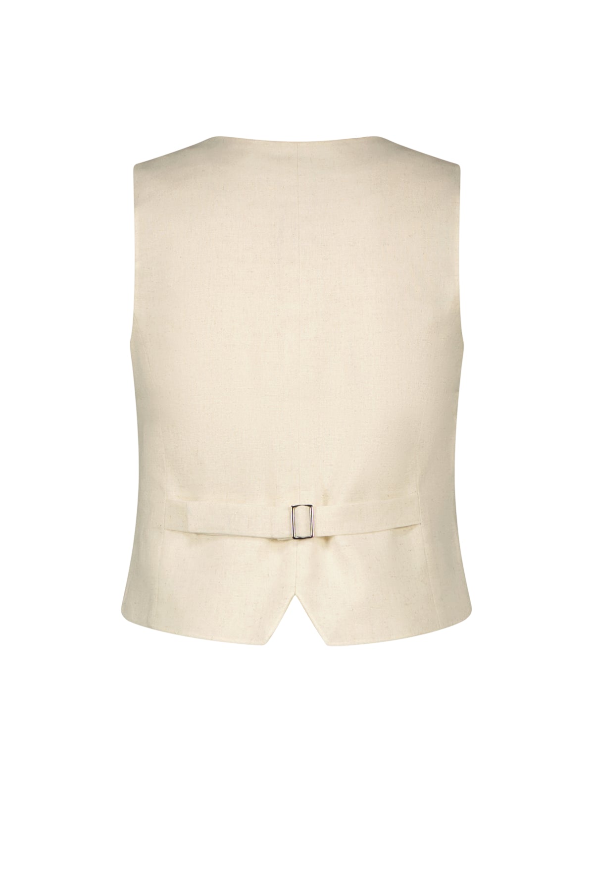 Gabe Gilet 4 buttons natural linnen