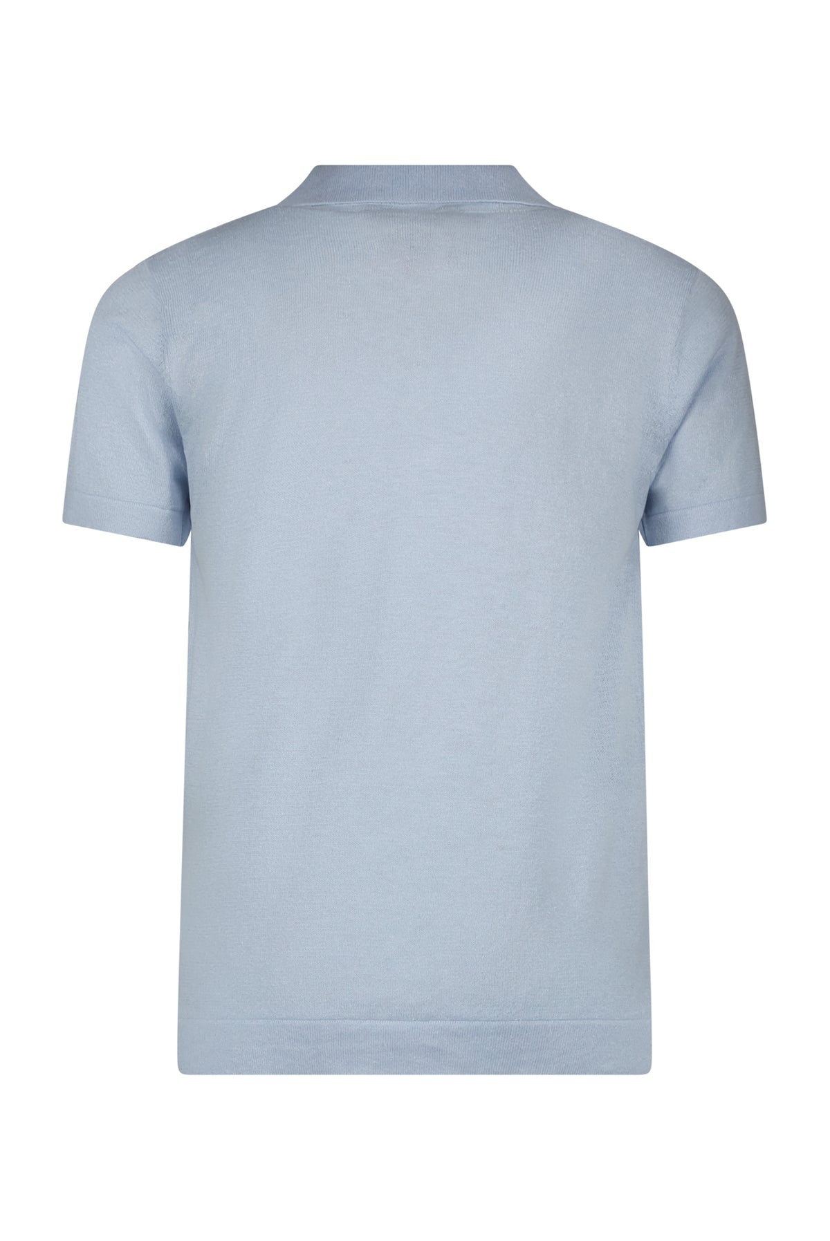 Polo PAUL gebreid Licht Blauw