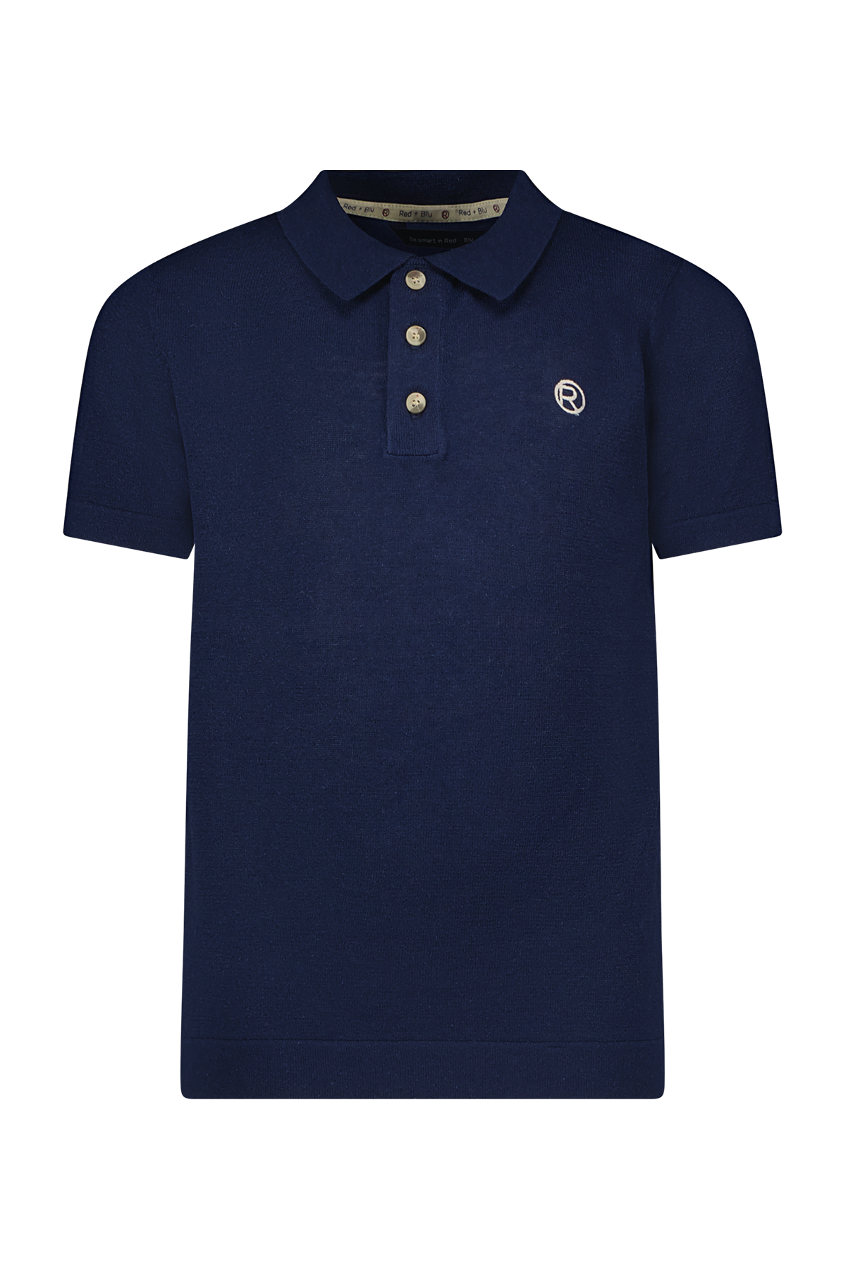 Polo PAUL gebreid Blauw