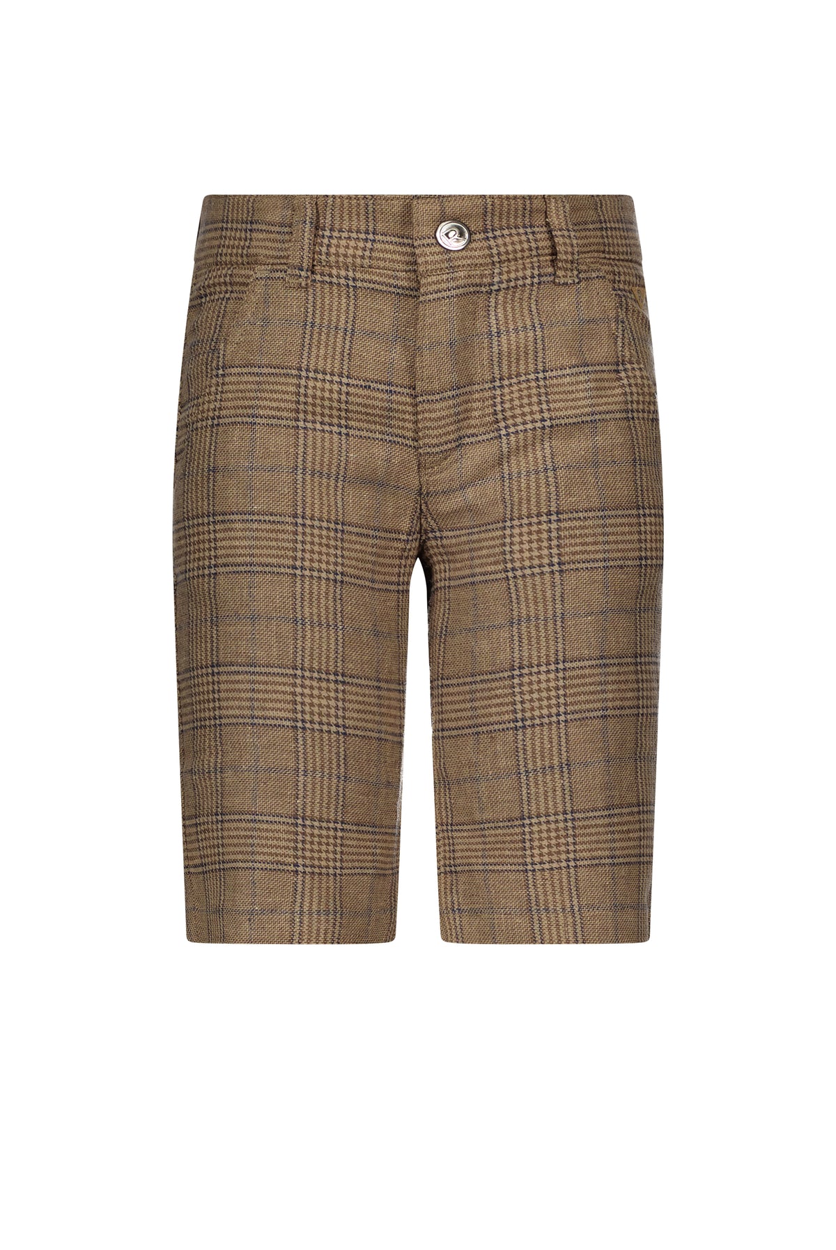 Stijn Bermuda Chestnut Blue Check