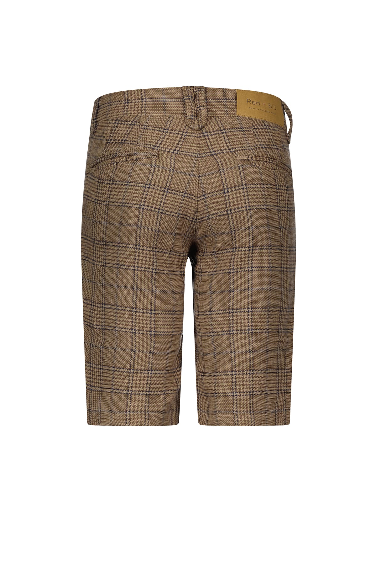 Stijn Bermuda Chestnut Blue Check
