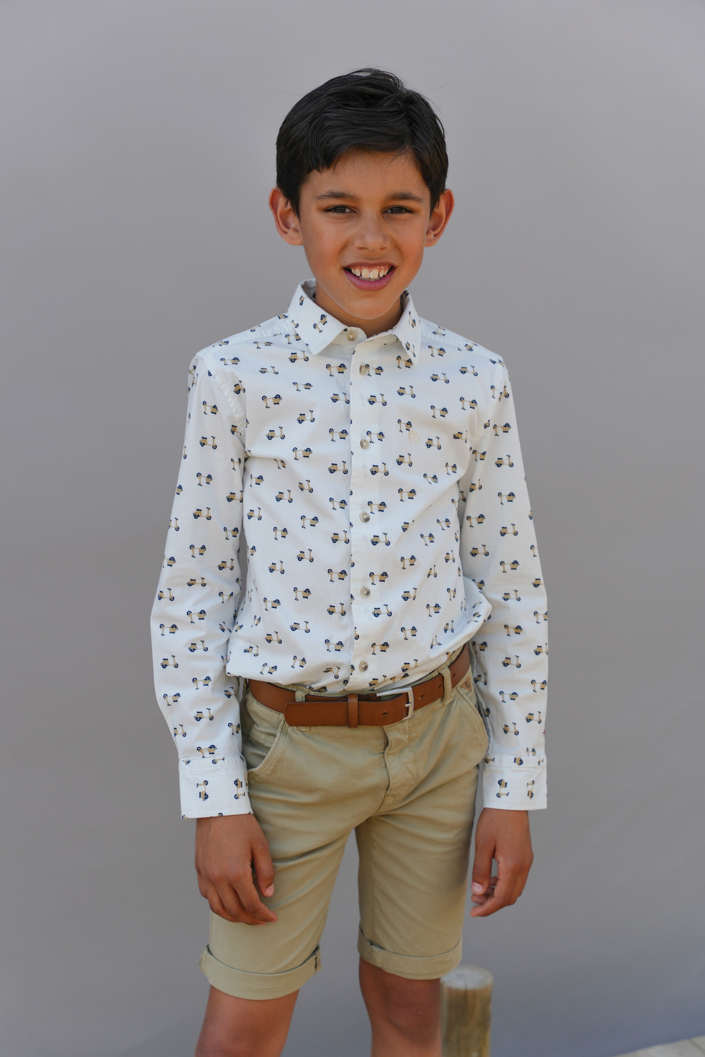 Overhemd OLIVER met scooter print