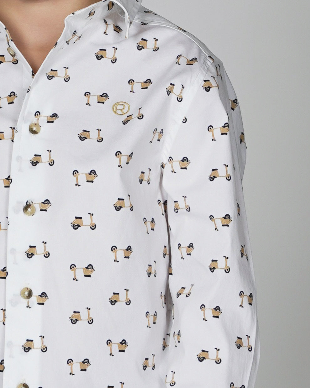 Overhemd OLIVER met scooter print