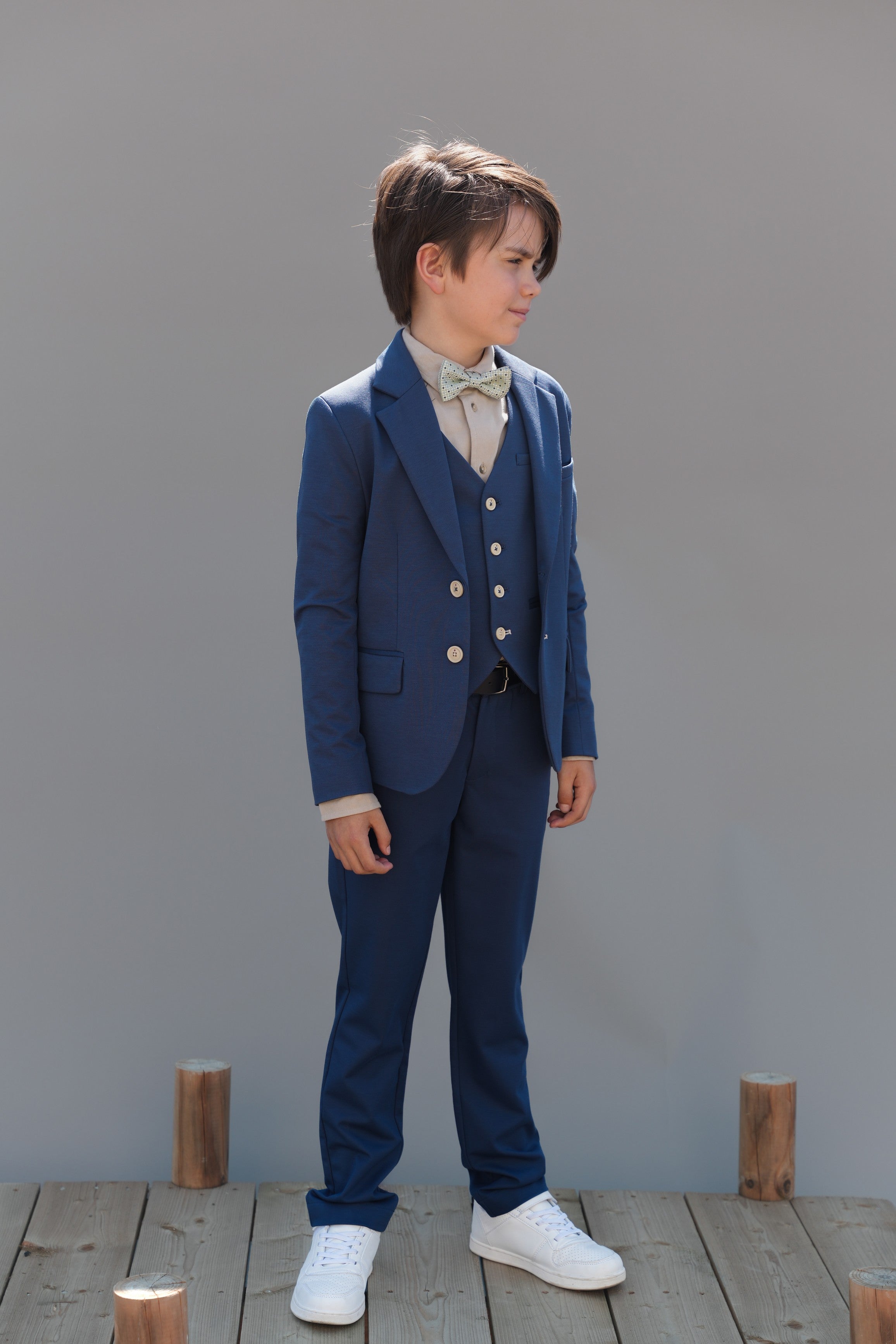 Boris waistcoat Blue