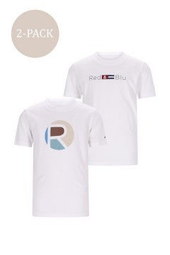 Tom 2-pack T-shirt met fancy- en logoprrint