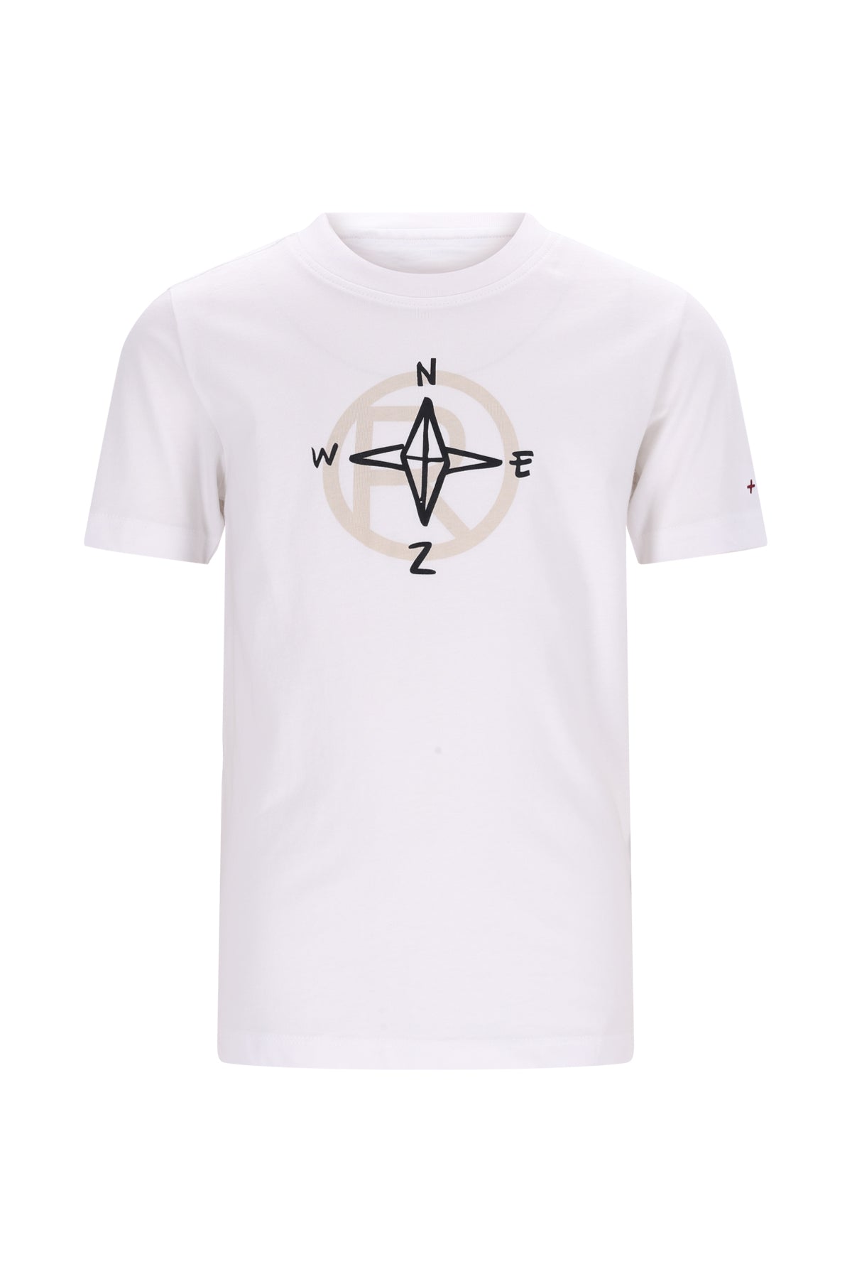 T-shirt 2-pack TOM met kompas- en logoprrint