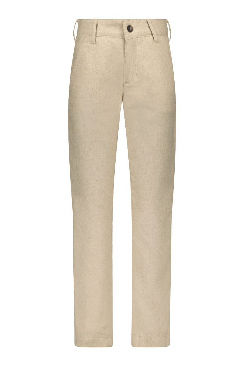 Pierre pantalon natural linnen -Broeken - Red+Blu