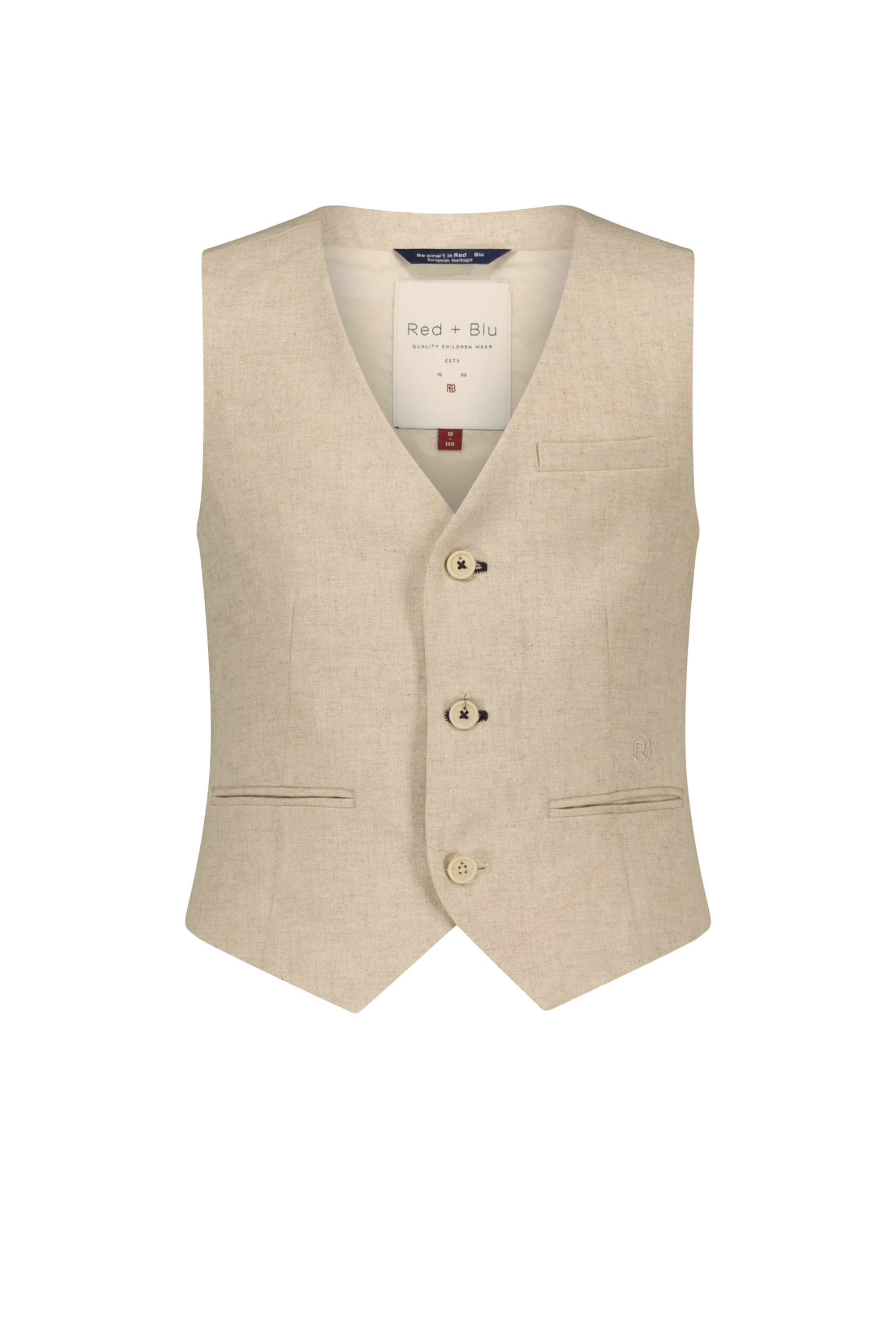 Gabe Gilet natural linnen