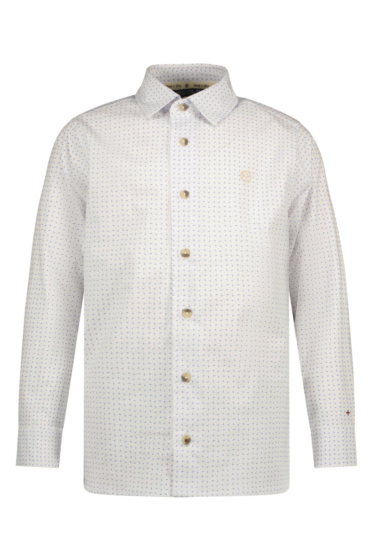 Oliver Hemd fun blauw ao print