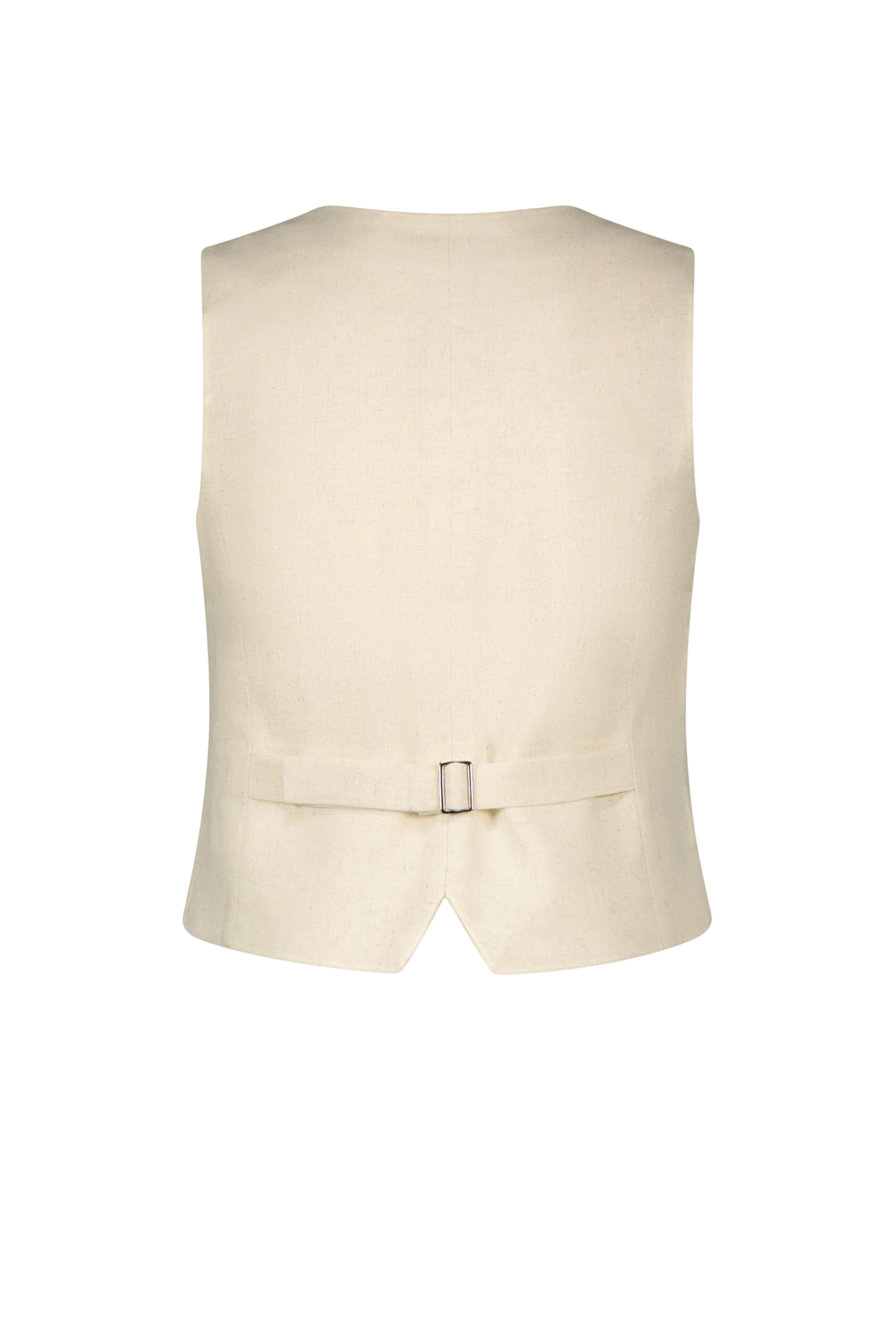 Gabe Gilet 4 buttons natural linnen