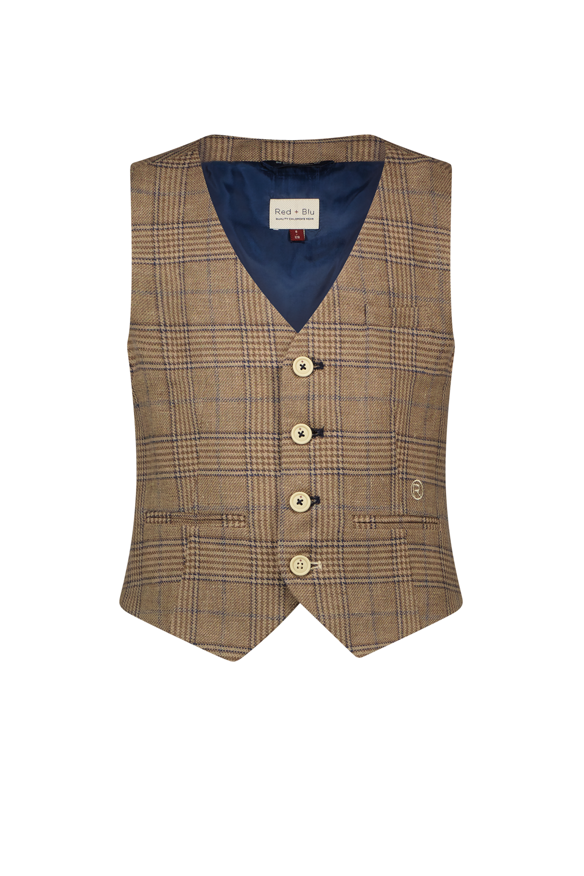 Govert Gilet Chestnut Blue Check