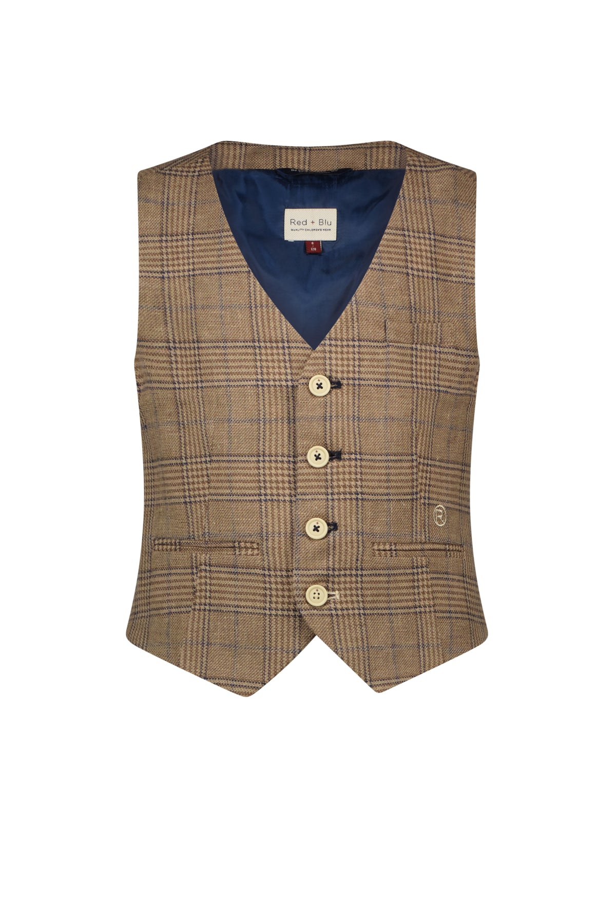 Govert Gilet Chestnut Blue Check
