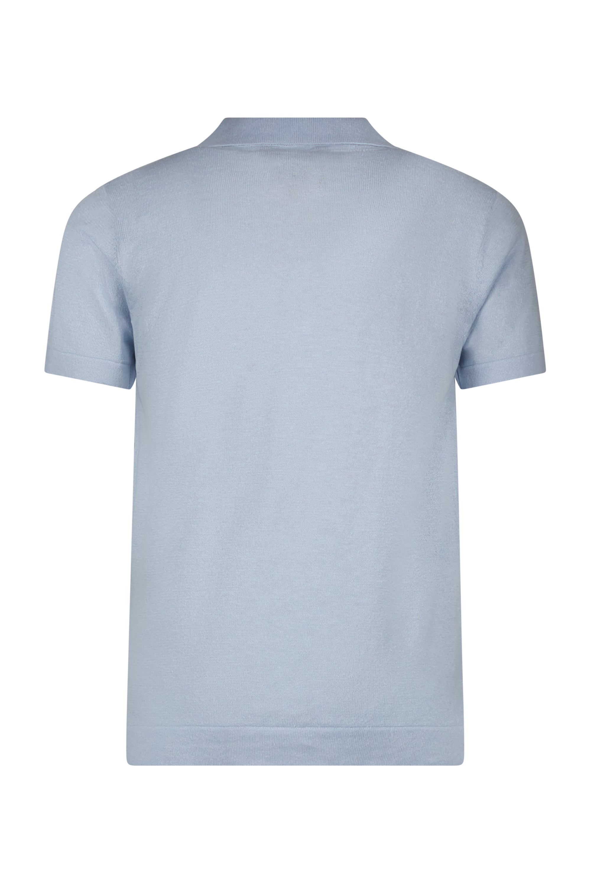 Polo PAUL gebreid Licht Blauw