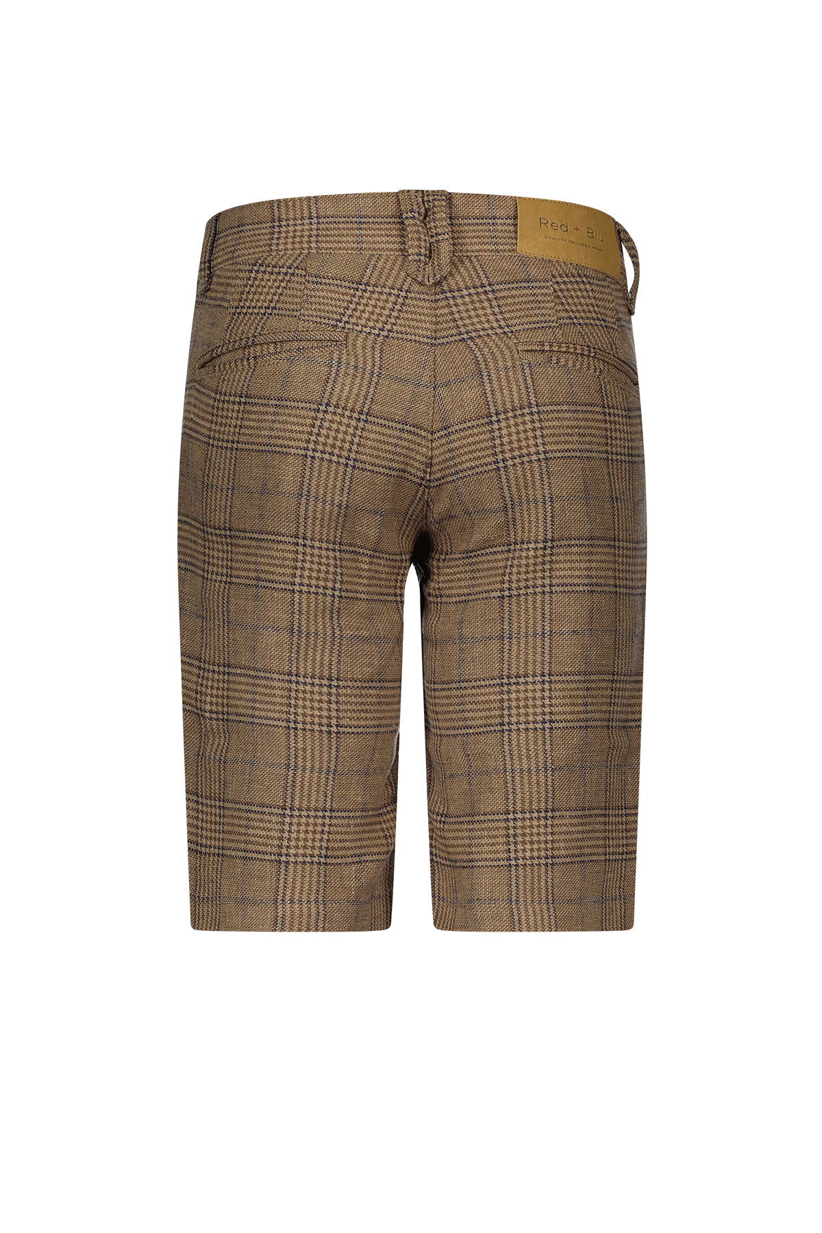 Stijn Bermuda Chestnut Blue Check