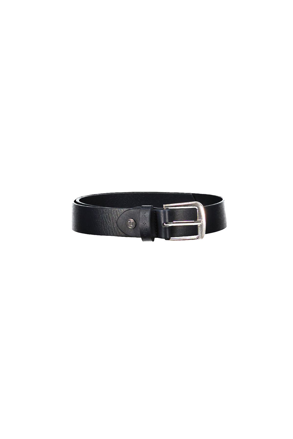 Lucas leren belt navy