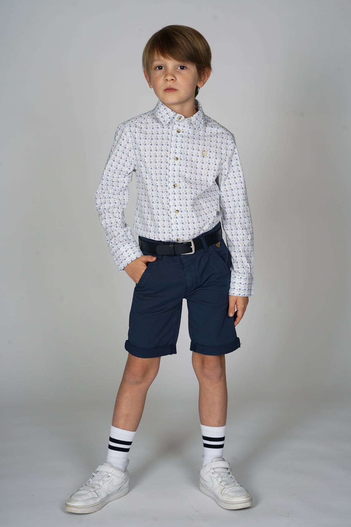 Overhemd OLIVER met triangle print
