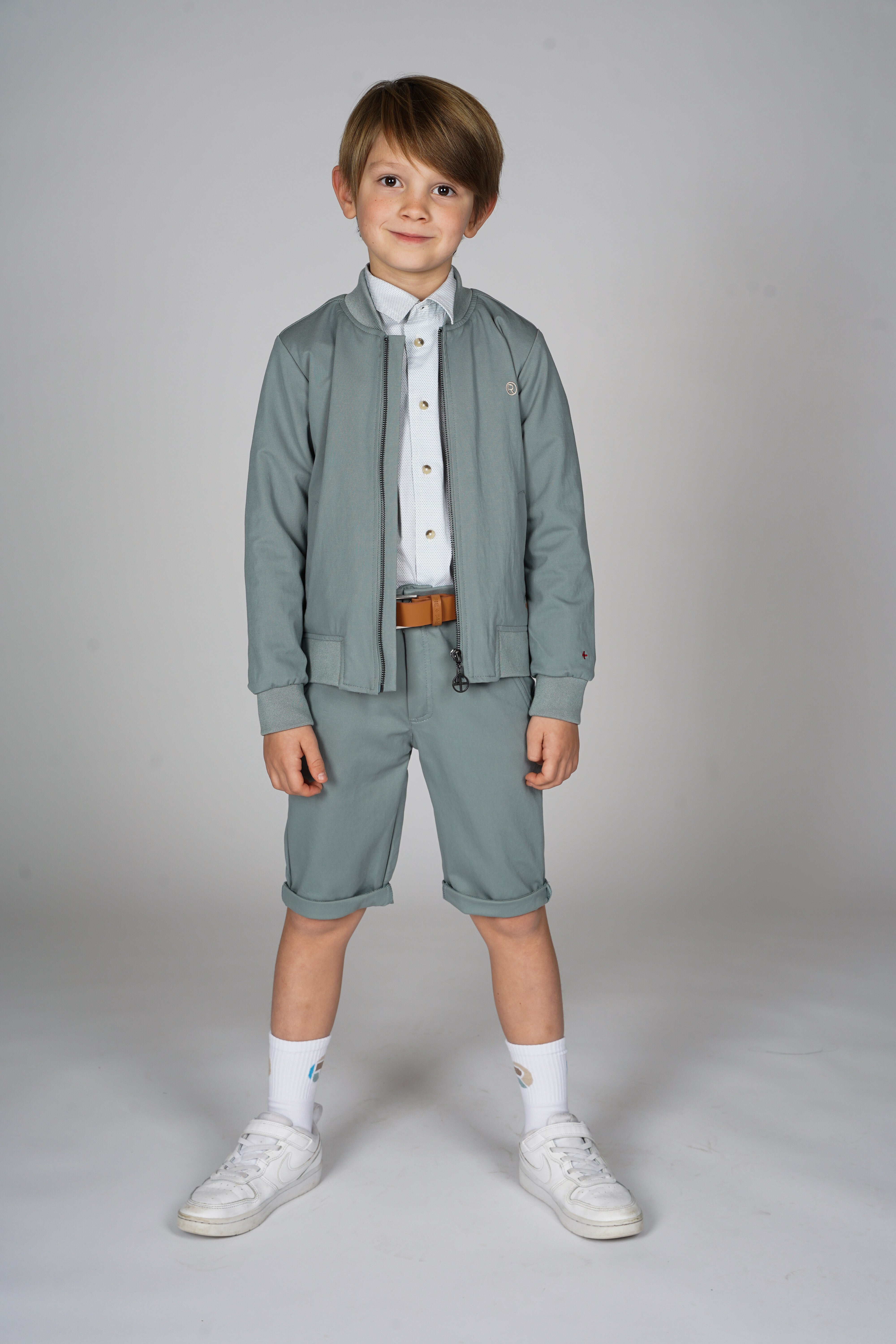 Ted bermuda grijs groen