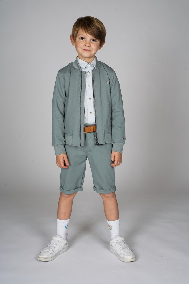 Ted bermuda grijs groen