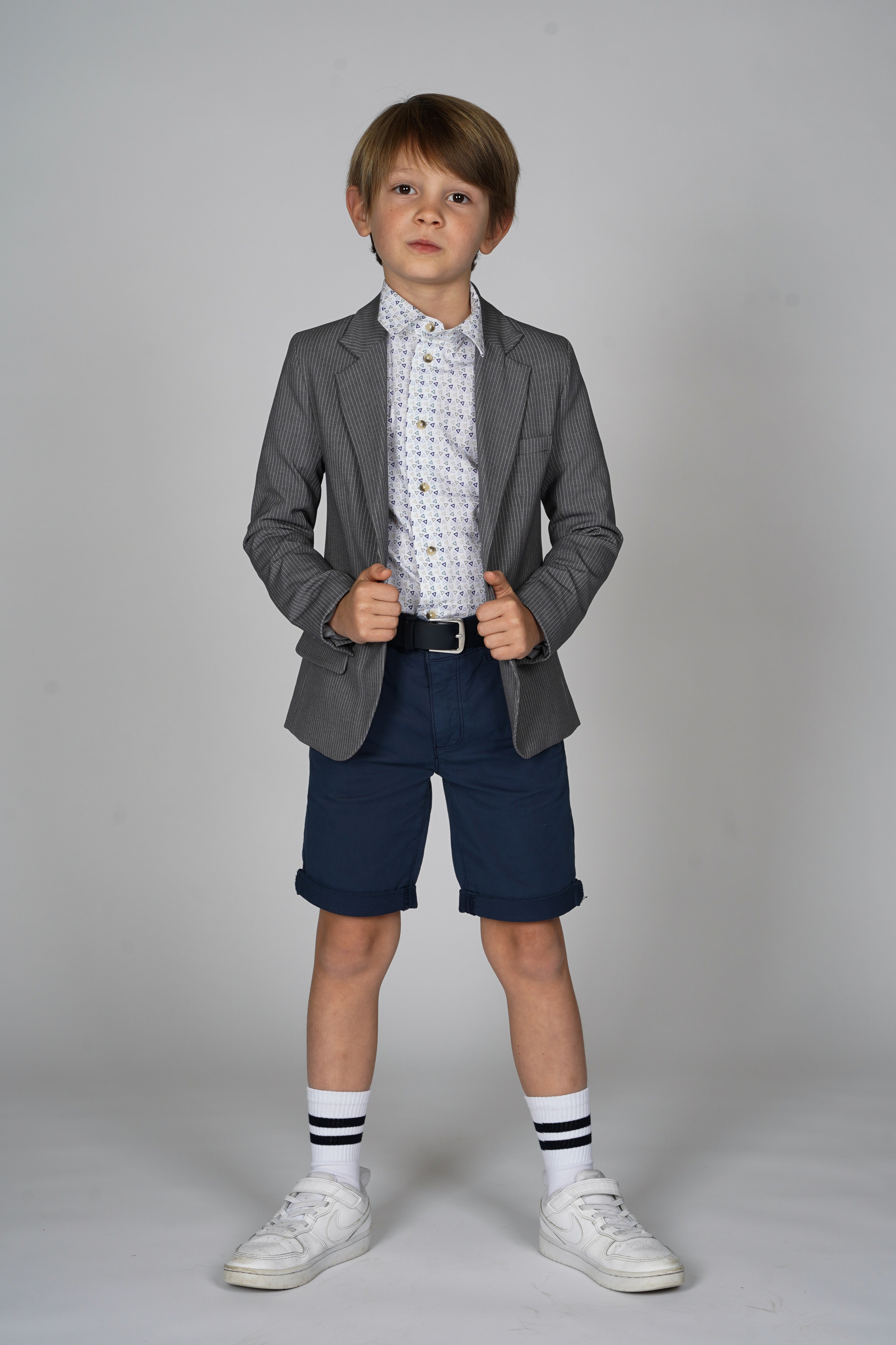 Chino Bermuda Tim Blauw