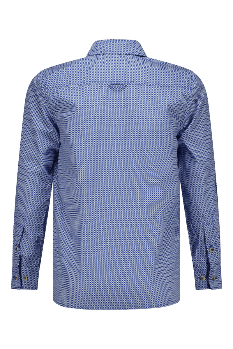 Otto overhemd print blauw -Blouses - Red+Blu