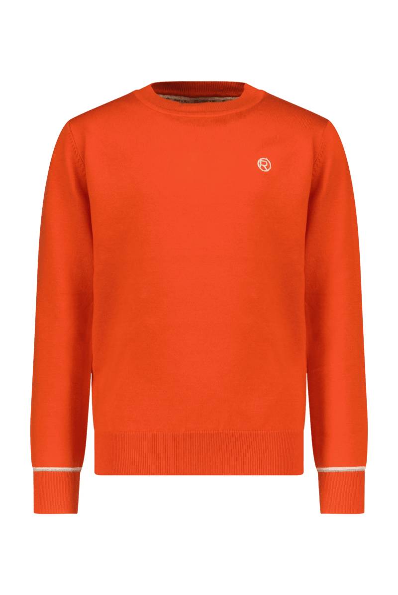 Wim sweater oranje -Sweaters - Red+Blu