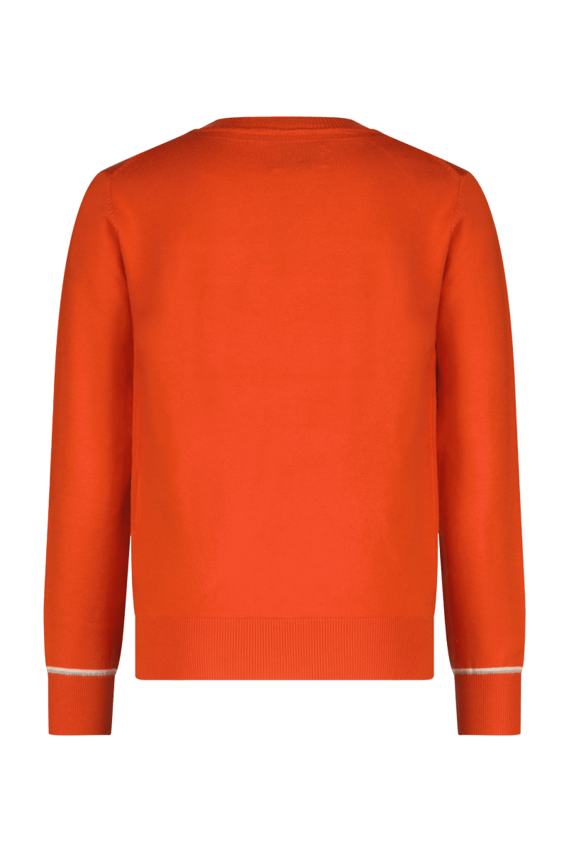 Wim sweater oranje -Sweaters - Red+Blu